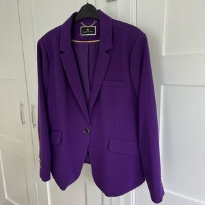 Melanie Lyne purple blazer NWOT size 16